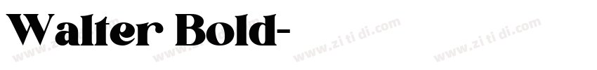Walter Bold字体转换 Walter Bold字体转换